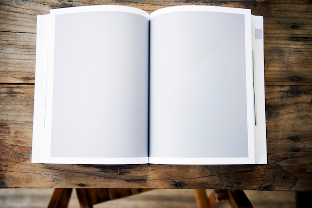 Design space on magazine page