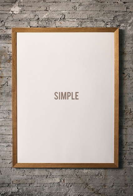 design space with photo frame