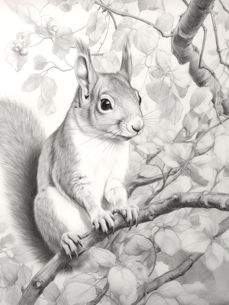 Photo design of squirrel