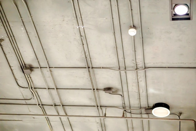 Design and Structure of pipe electric wire in buildings ceiling