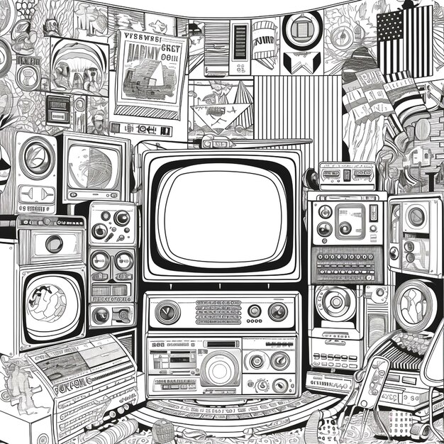 Photo design of television