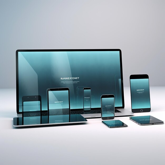 Photo design a tempered glass mockup featuring a premium