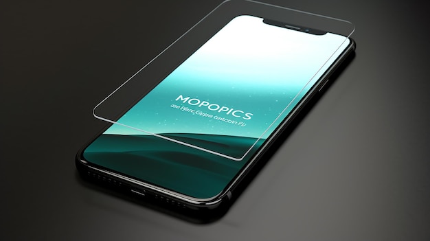 Design a tempered glass mockup featuring a premium