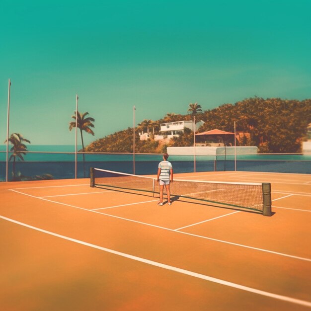 Foto disegno di tennis