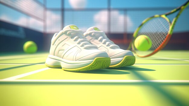 Photo design of tennis