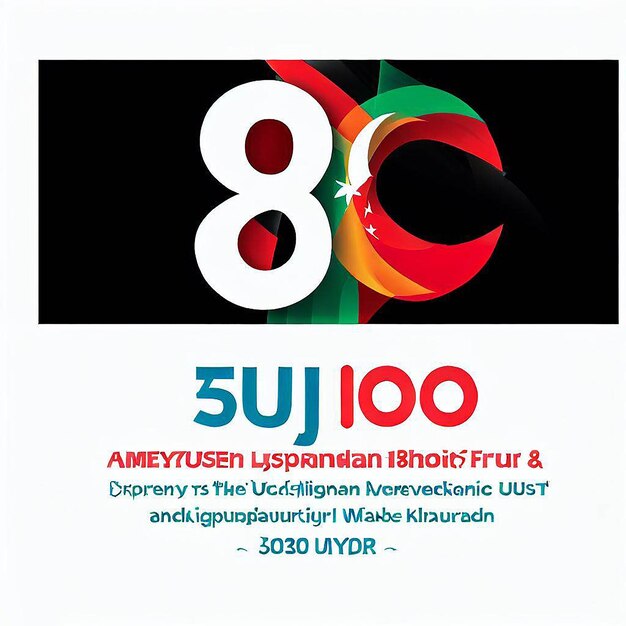 Foto design per la festa dell'indipendenza della turchia il 30 agosto