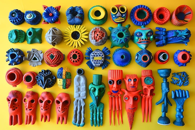 Photo design of typical mexican objects