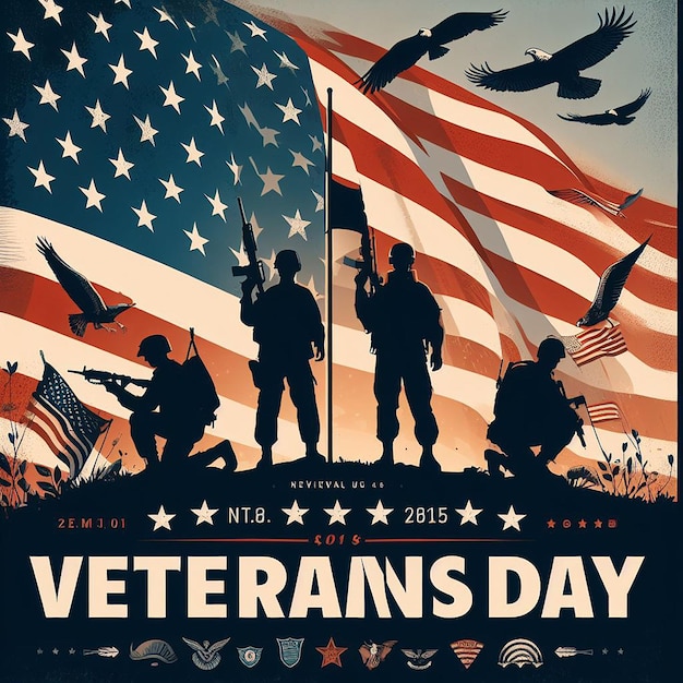 Photo design for veterans day usa independence day labor day every american national holiday