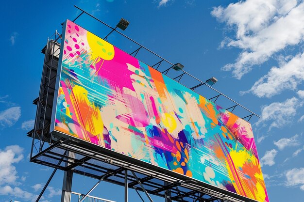 Design a vibrant and eyecatching billboard campaig generative ai