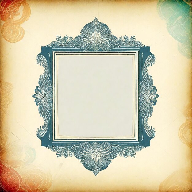 Design a vintage collage frame background