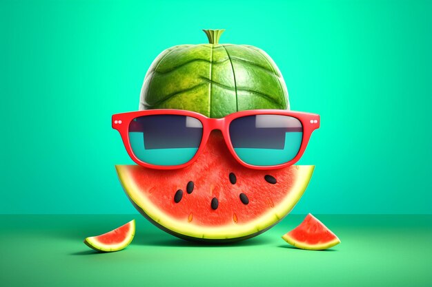 Photo design of watermelon