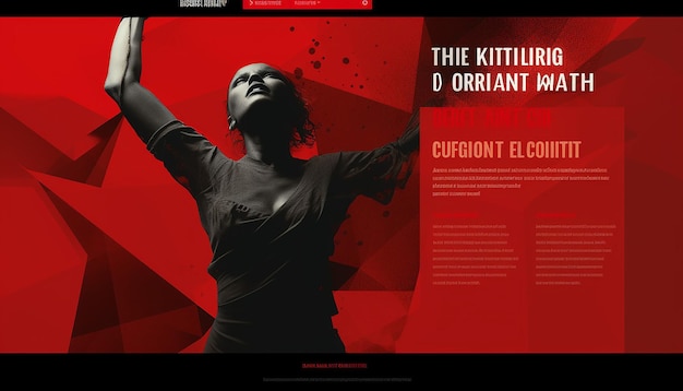 Photo design web site for human right campaign