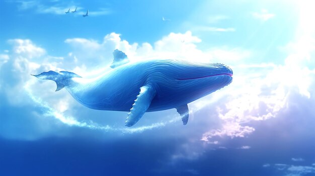 Photo design of whale