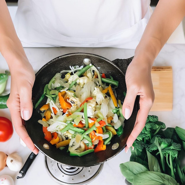 Photo design with vegetables for world vegan day