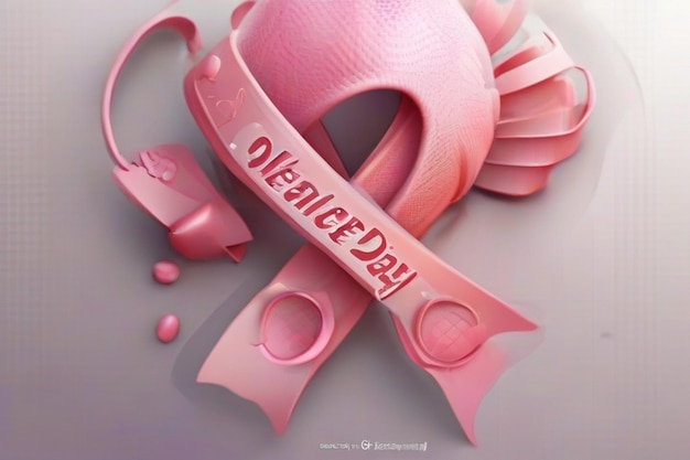 Photo design for world cancer day in realistic style