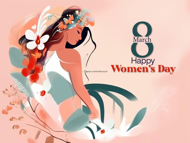 Foto disegno per la giornata mondiale della donna