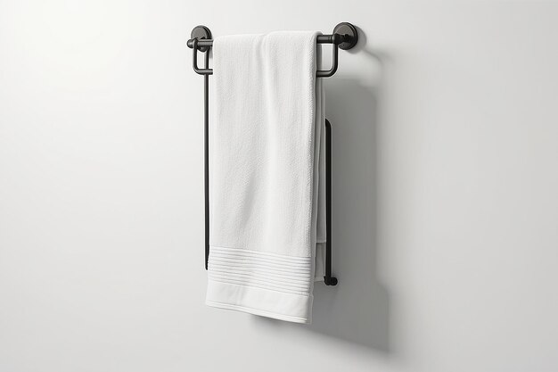Design Your Rack Bath Towel Rack Mockup with Blank Space