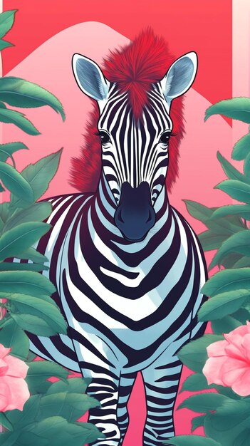 Foto progettazione della zebra