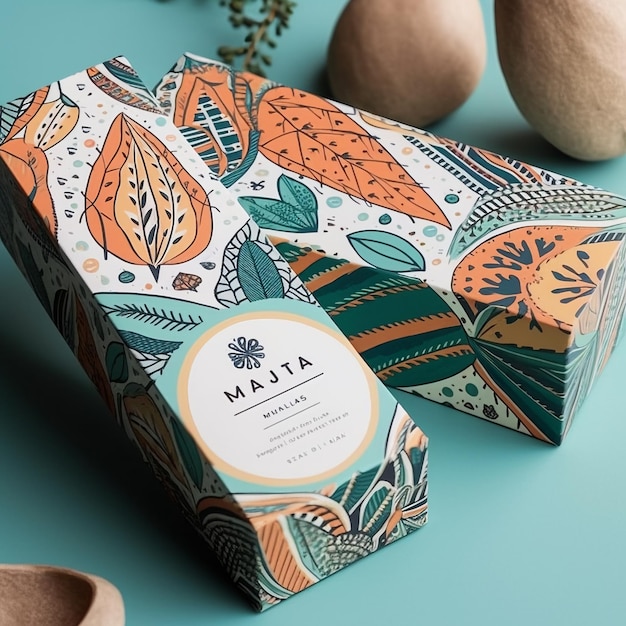 Designed coffee packaging photo