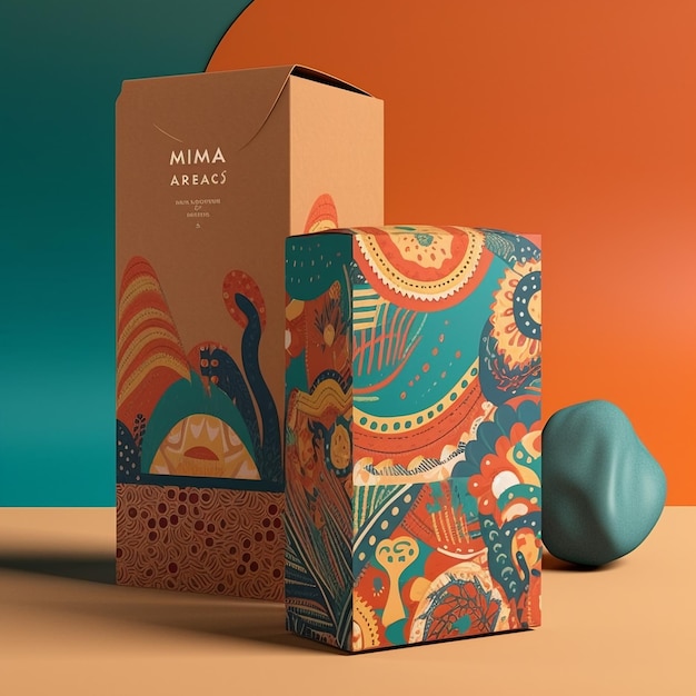 Designed coffee packaging photo