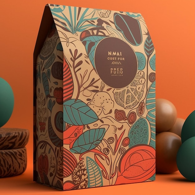 Designed coffee packaging photo