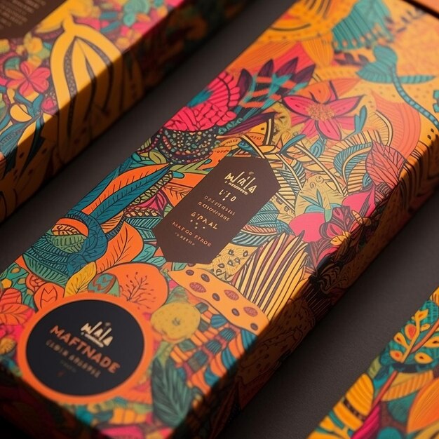 Designed coffee packaging photo