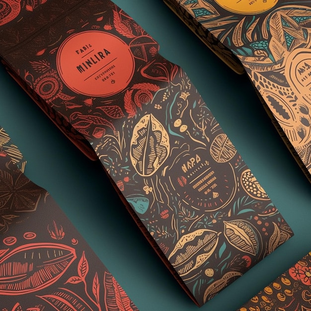 Designed coffee packaging photo