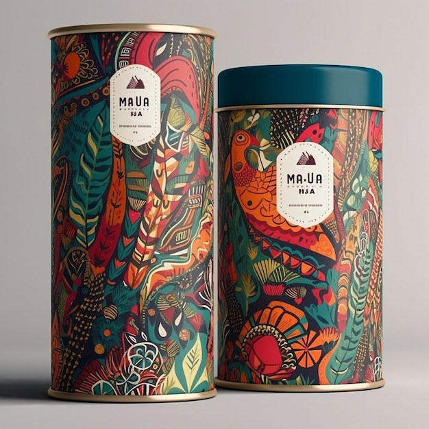 Photo designed coffee packaging photo