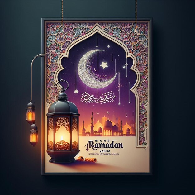 Foto progettato per mahe ramadan kareem e eid ul fitr