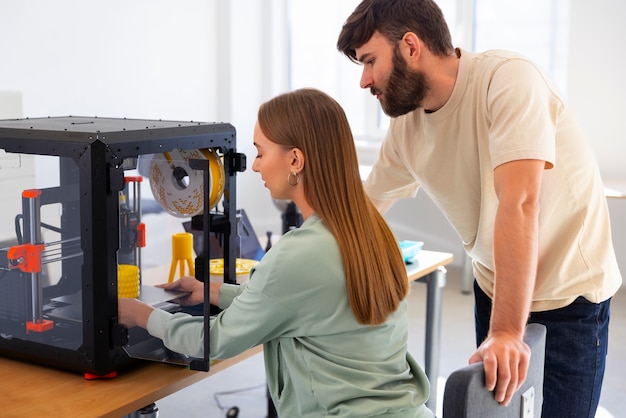 designers using a 3d printer