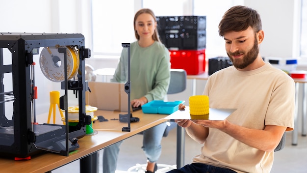 Photo designers using a 3d printer