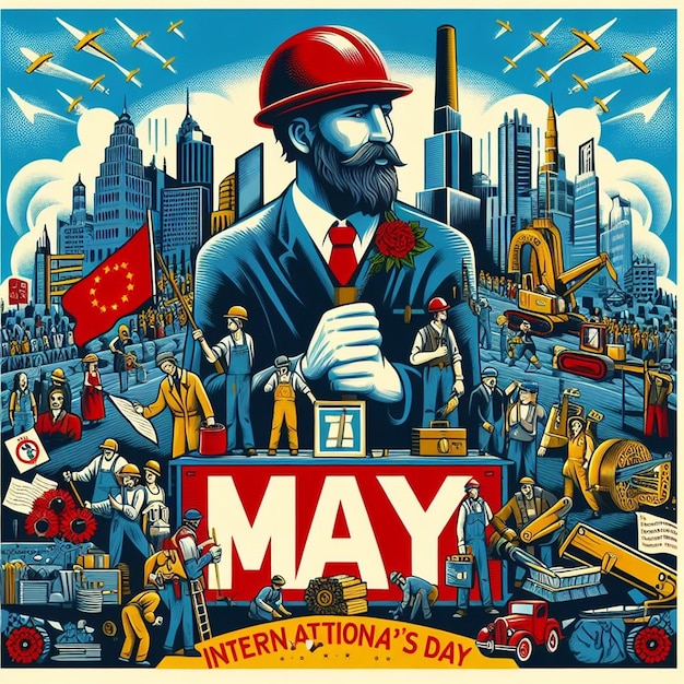 Designing for 1st May International Workers Day and May Day