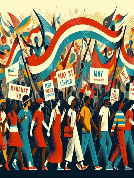 Photo designing for 1st may international workers day and may day