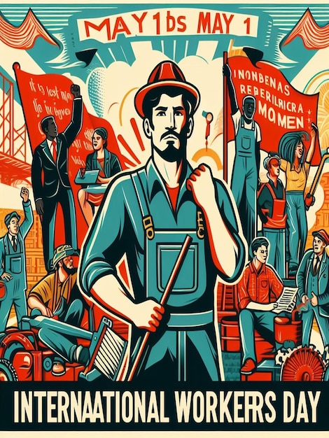 Designing for 1st May International Workers Day and May Day