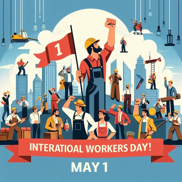 Designing for 1st May International Workers Day and May Day