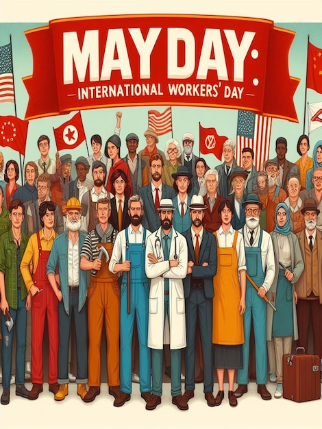 Designing for 1st May International Workers Day and May Day