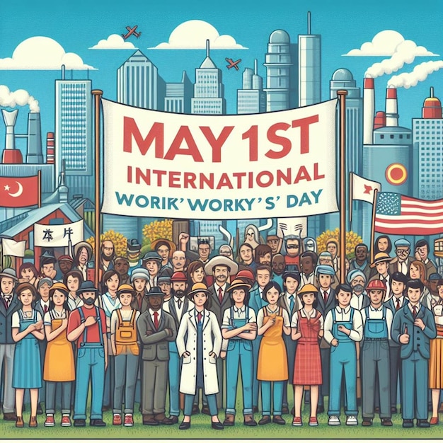 Designing for 1st May International Workers Day and May Day