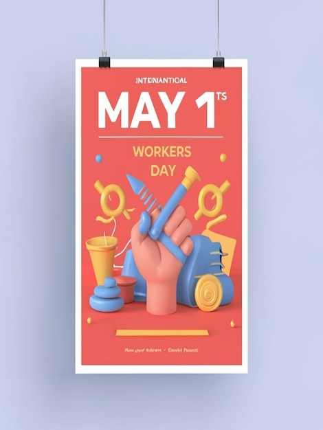 Designing for 1st May International Workers Day and May Day