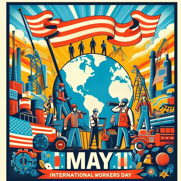 Designing for 1st May International Workers Day and May Day