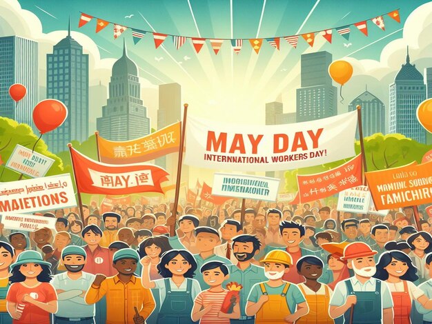 Designing for 1st May International Workers Day and May Day