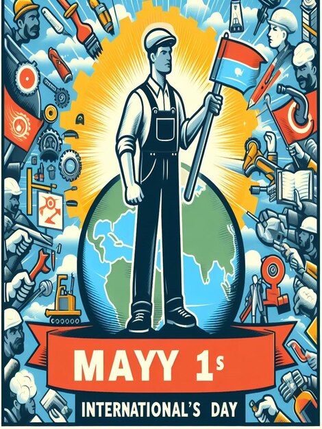 Designing for 1st May International Workers Day and May Day