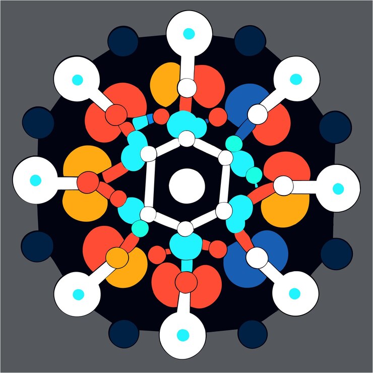 Photo designing the cosmos mandala magic in eps format