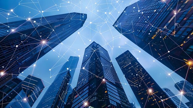 designing smart building systems with modern architecture using neural network technology concept smart building systems modern architecture neural network technology design innovation