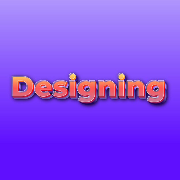 DesigningText effect JPG gradient purple background card photo