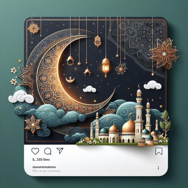 Photo designs for every islamic event like mahe ramadan and eid ul fitr