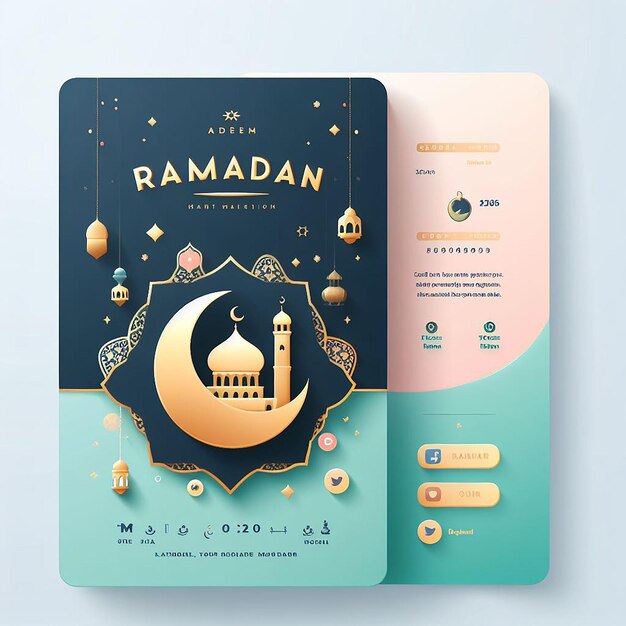 Designs for Islamic events like Ramadan EidulFitr EidulAzha etc