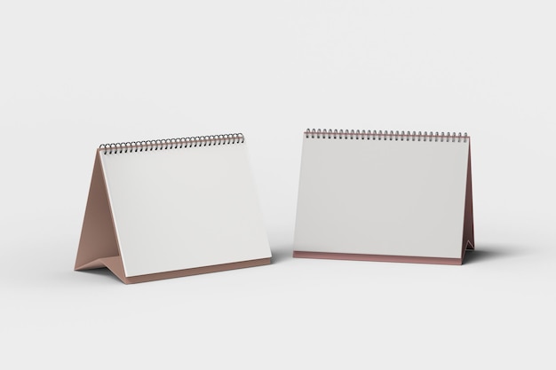 Desk Calendar Blank Mockup