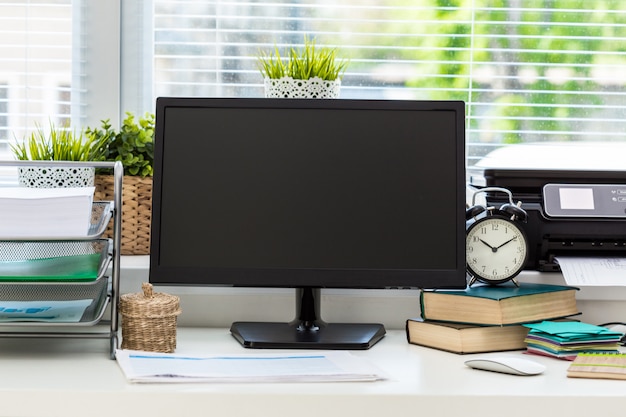 Desk of creative worker