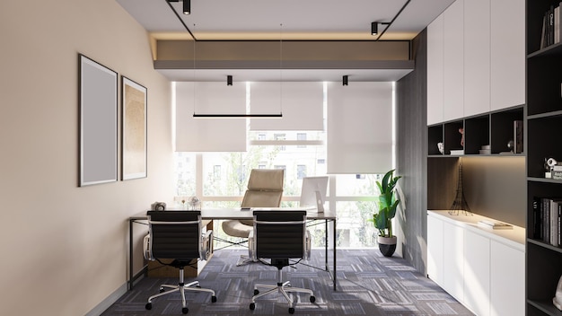 Desk Delights 세련되고 기능적인 사무실 책상 디자인