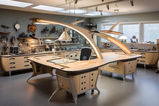 Foto desk design dreams porta in vita la tua visione dello spazio di lavoro perfetto
